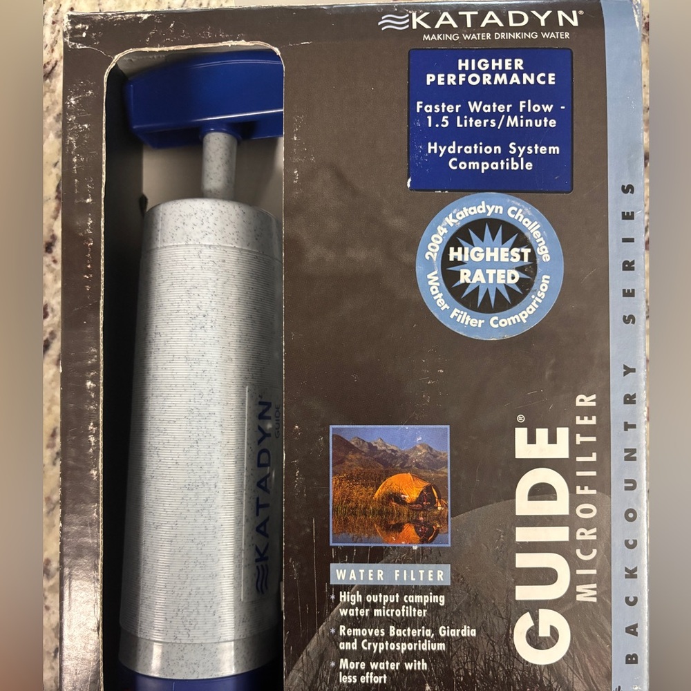 Katadyn Hiker Microfilter water filter, part of the "Backcountry Series NEW